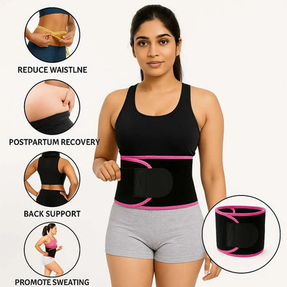 Waist Trimmer Belt worn during workout