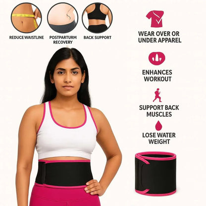 Waist trimmer belt sauna effect