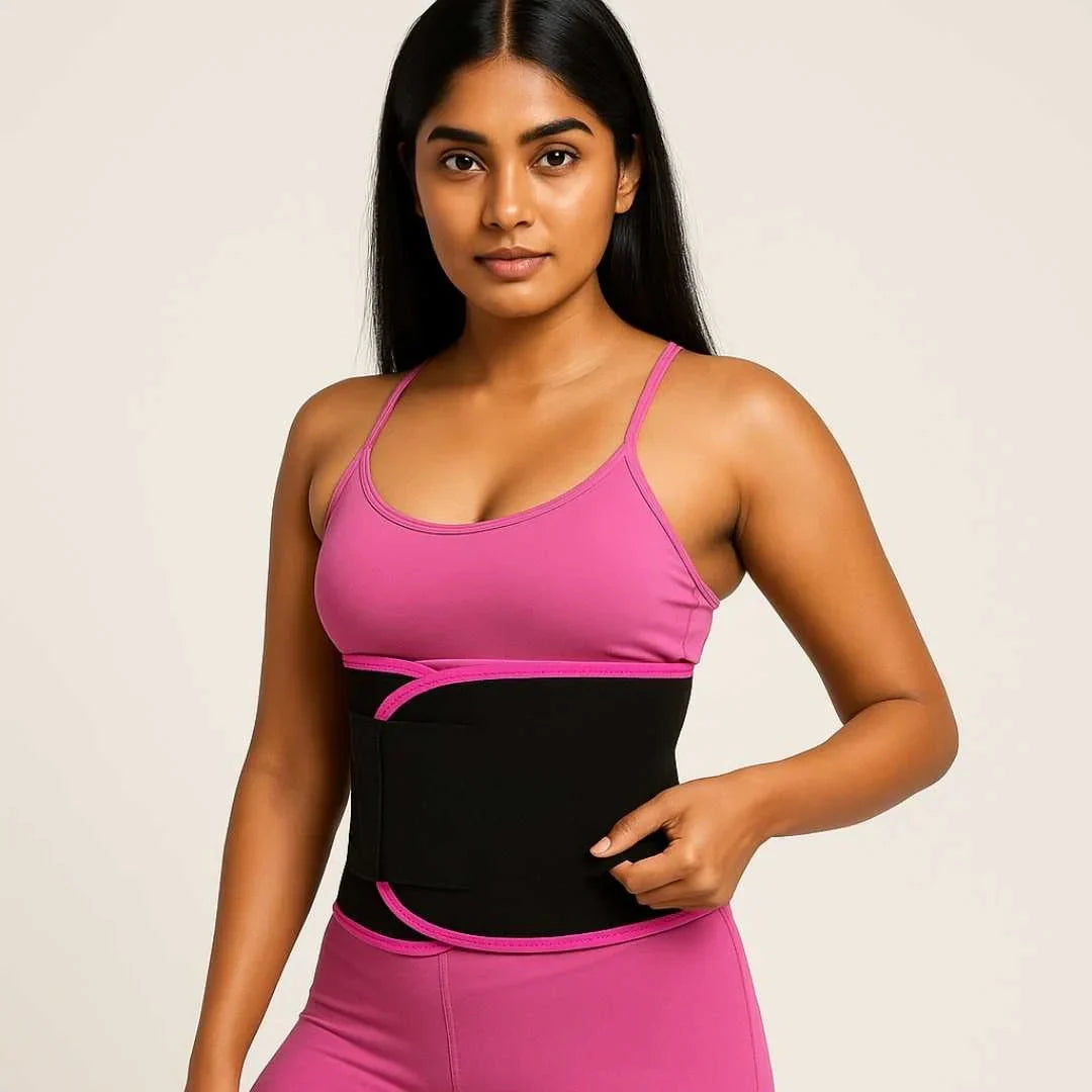 Waist trimmer belt back support