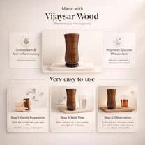 ☘️ Health Balance wooden water glass