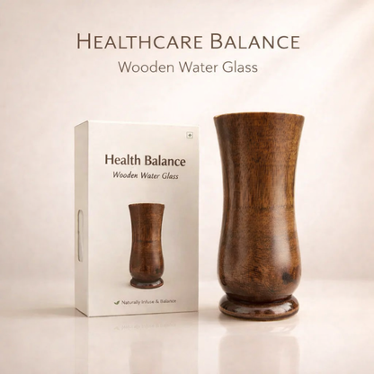 ☘️ Health Balance wooden water glass