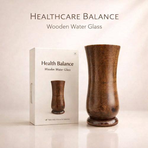 ☘️ Health Balance wooden water glass