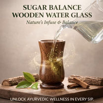 ☘️ Health Balance wooden water glass